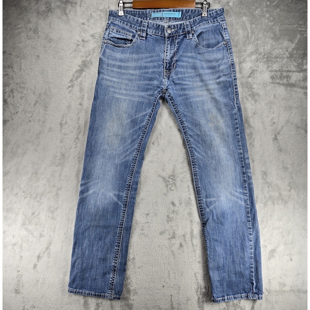 Rock and Roll Cowboy Revolver Straight Slim Leg Jeans Mens Sz 33x34 Denim Rodeo
